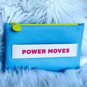 IPSY | BRAND NEW | POWER MOVES | Bright Blue Faux Leather Glam Bag (BAG ONLY)